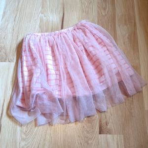 Tea Collection Girls Size 7 Ruffled Pink Layered Skirt 🌸